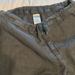 CP Shades Linen Hampton Pants in Black